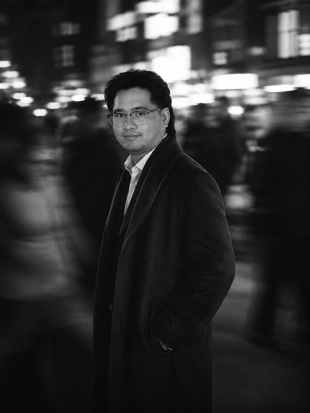 Professional portrait of Keynon Lagrama in a cinematic city setting